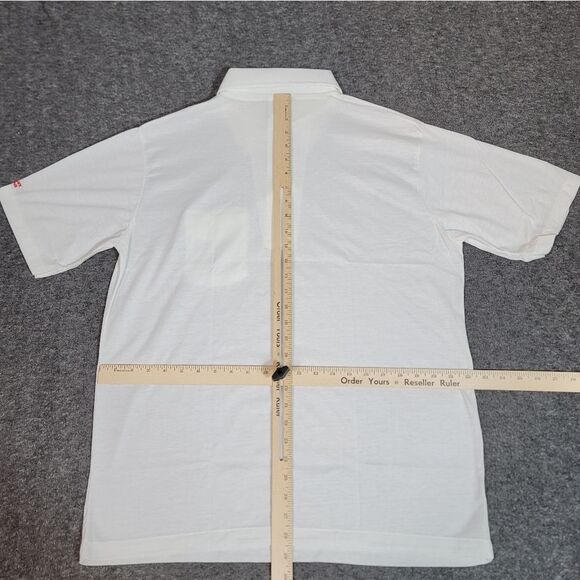 Vtg 80's State Farm Mens Golf Polo Shirt Size  XL White Logo Embroidered On Arm - Picture 9 of 11